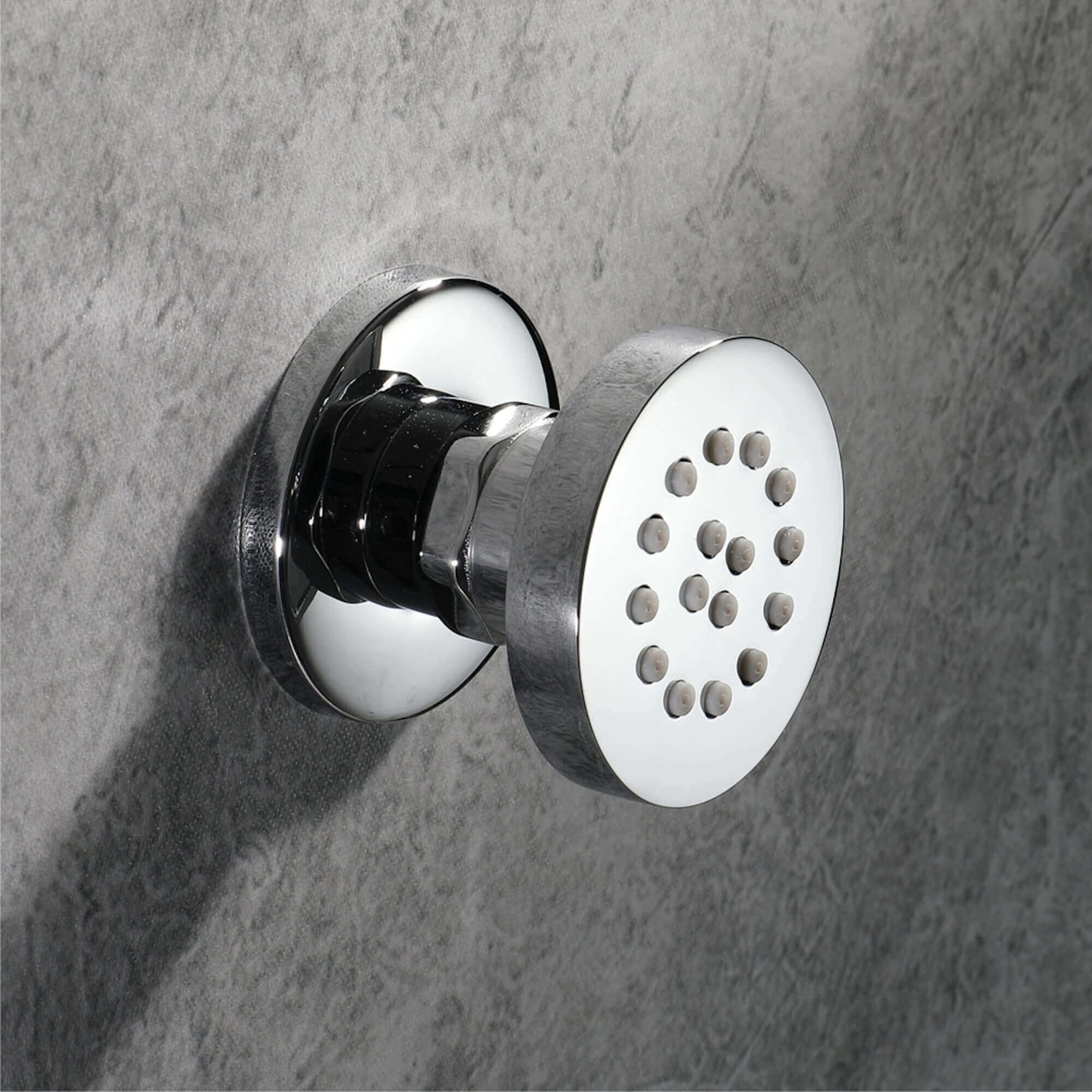 4 x round shower body jets - chrome - Image 2