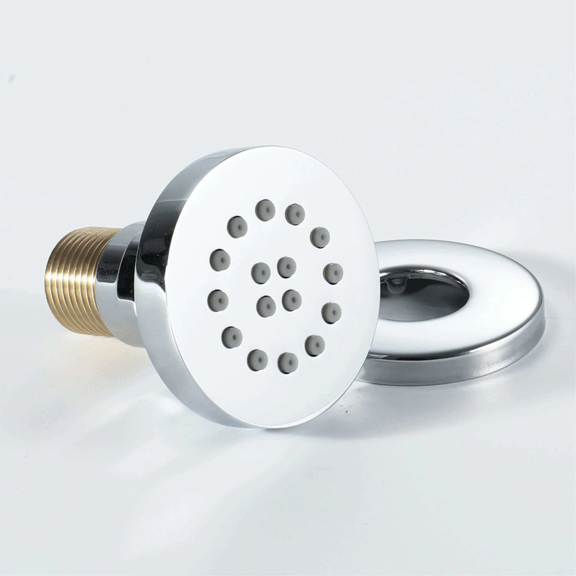 6 x round shower body jets - chrome - Image 4