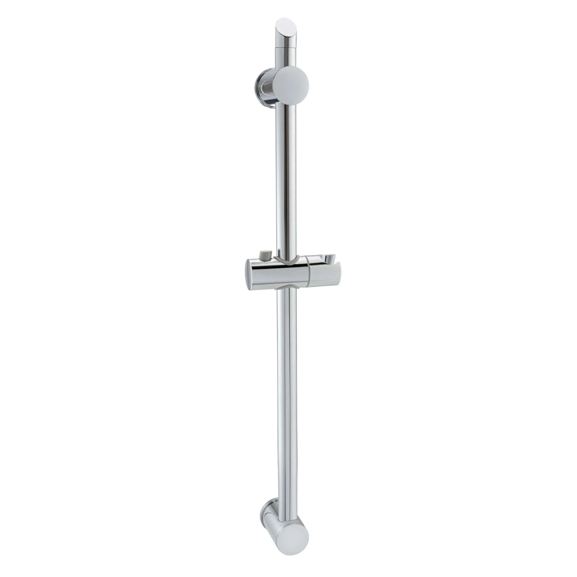 Adjustable sliding shower rail - chrome