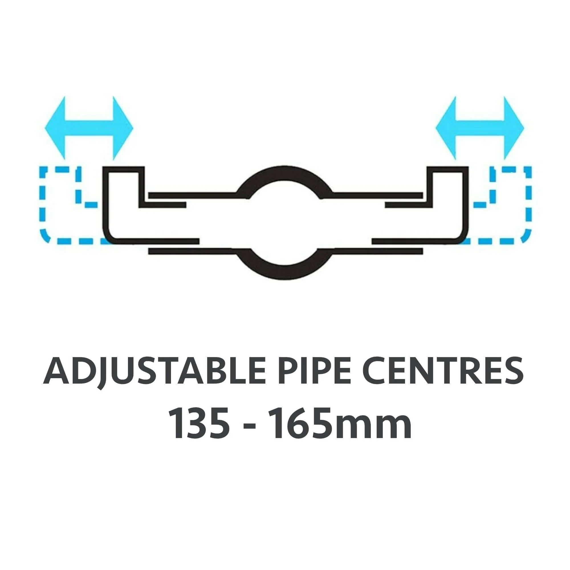 Azure modern exposed thermostatic concentric shower valve top or bottom outlet - chrome - Image 3