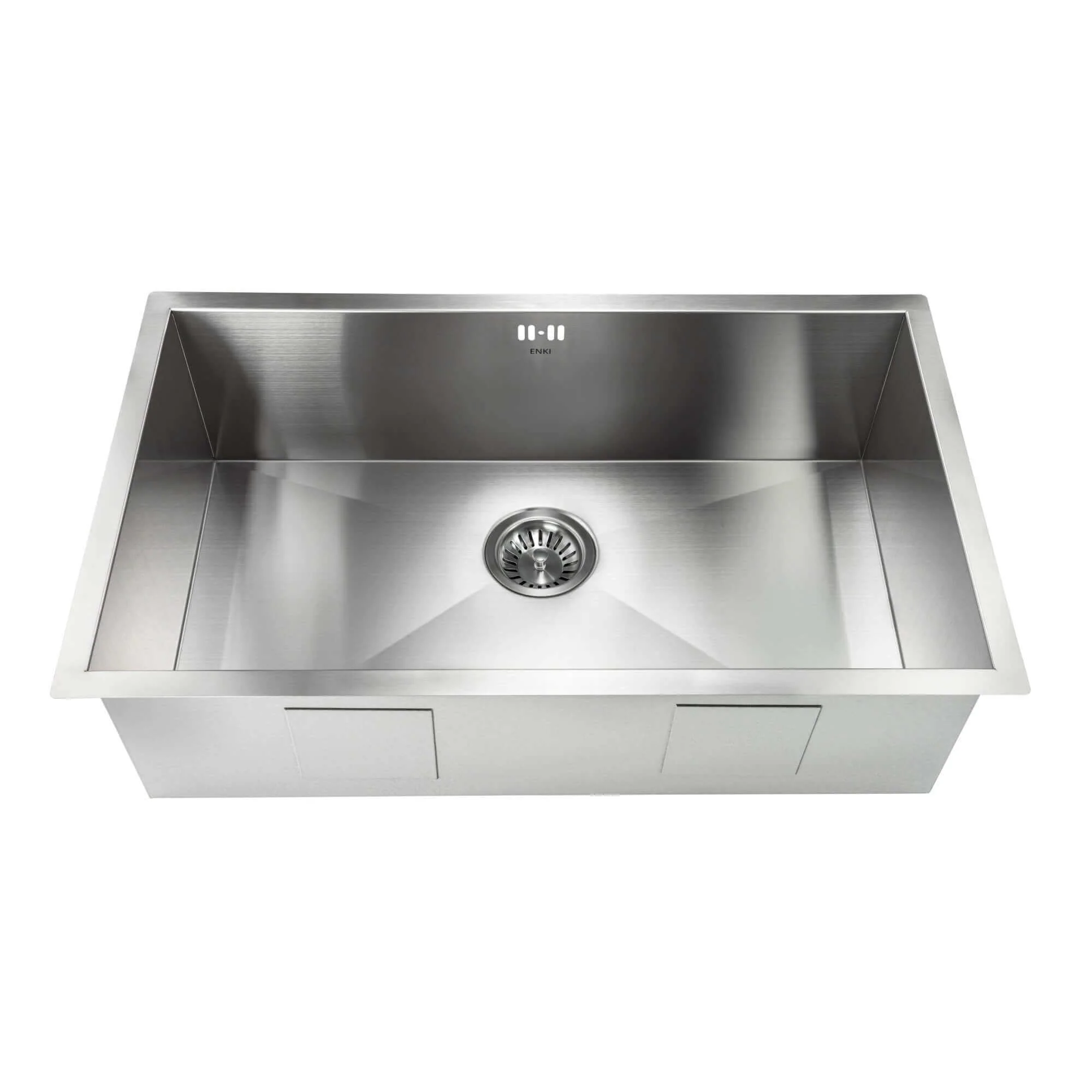 Bali Brushed Stainless Steel Kitchen Sink Undermount Or Topmount With Overflow (760mm X 455mm, 1.0 Bowl) - Image 3