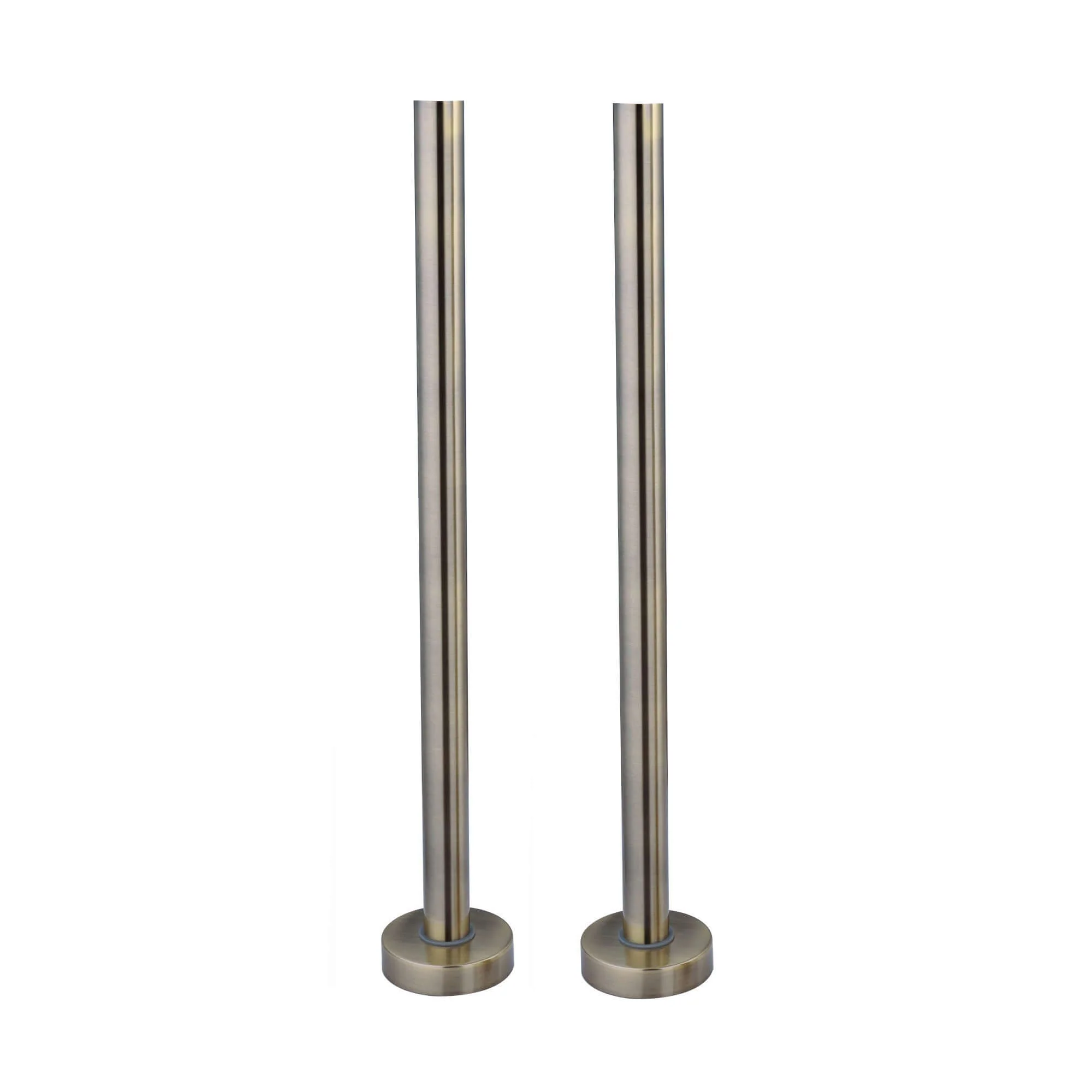 Bath mixer tap standpipes - antique brass