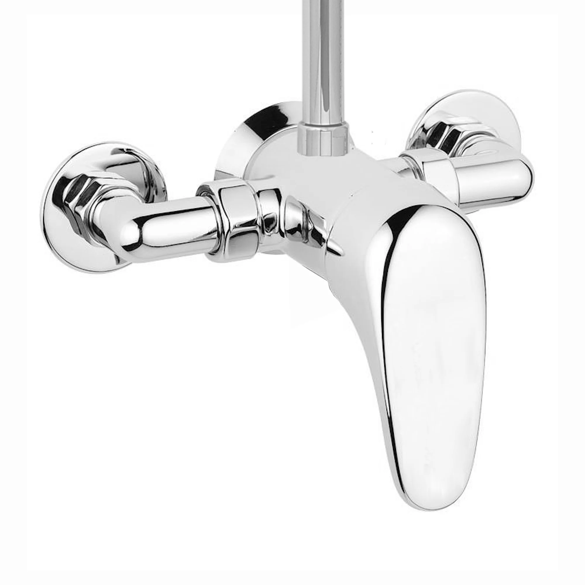 Bromley exposed shower mixer valve tap - chrome - Image 4