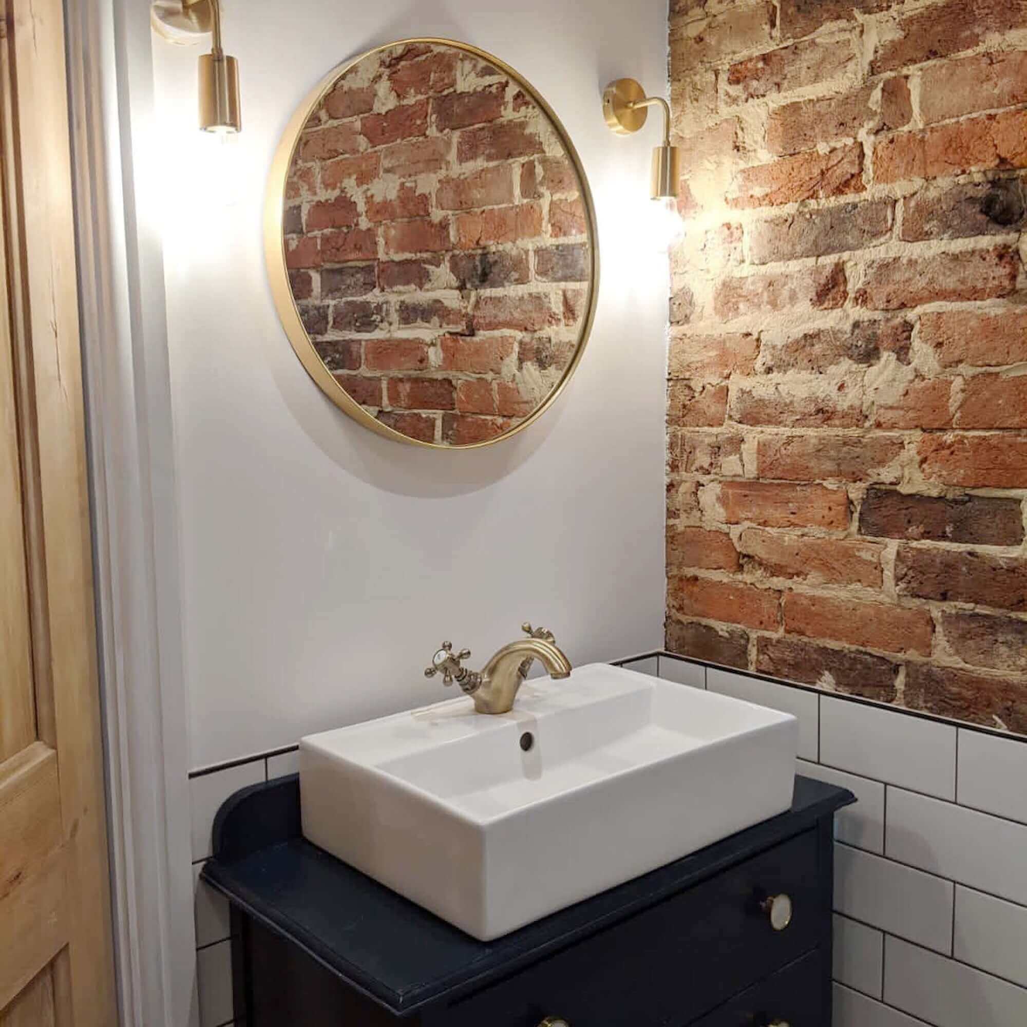 Camberley bath shower mixer tap + basin mixer tap pack - antique brass - Image 4
