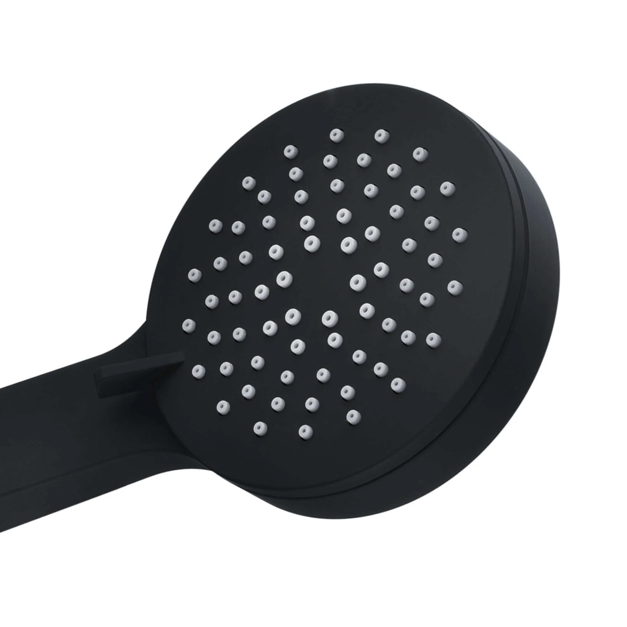 Contemporary 3 Function Hand Shower Kit Incl. Hose And Wall Bracket With Outlet - Black - Image 2