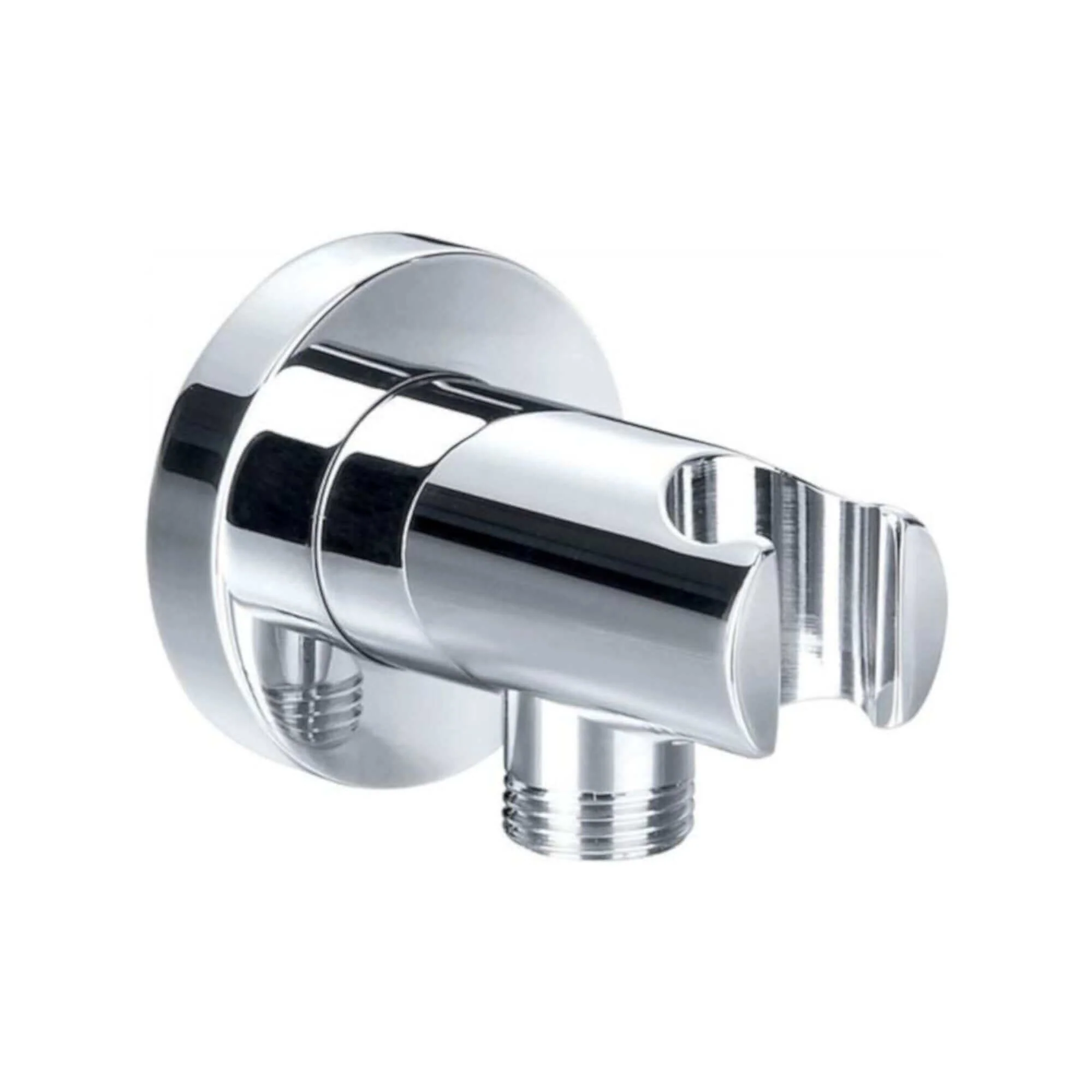 Contemporary 3 Function Hand Shower Kit Incl. Hose And Wall Bracket With Outlet - Chrome - Image 6