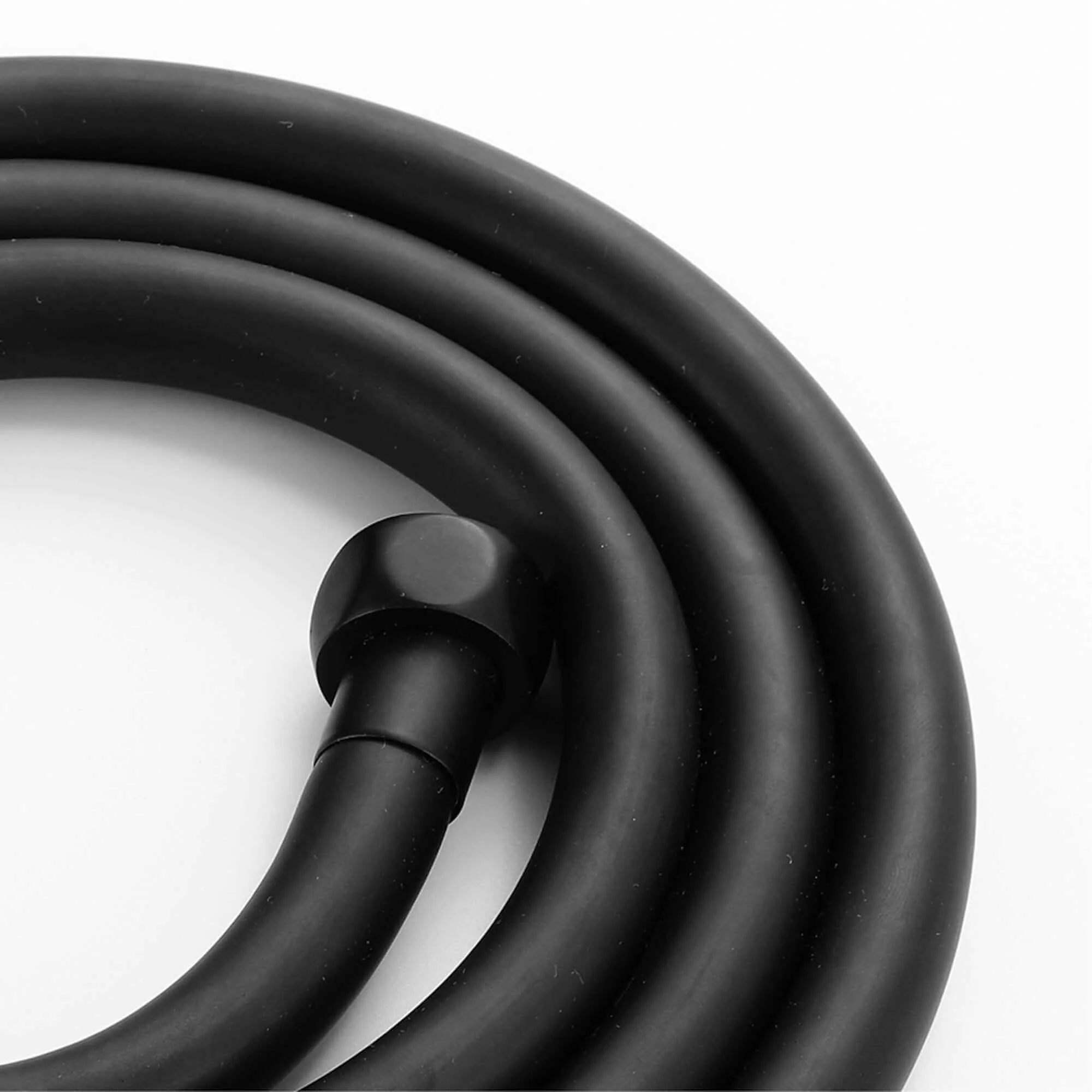 Contemporary Square 3 Function Hand Shower Kit Incl. Hose And Wall Bracket With Outlet - Black - Image 4