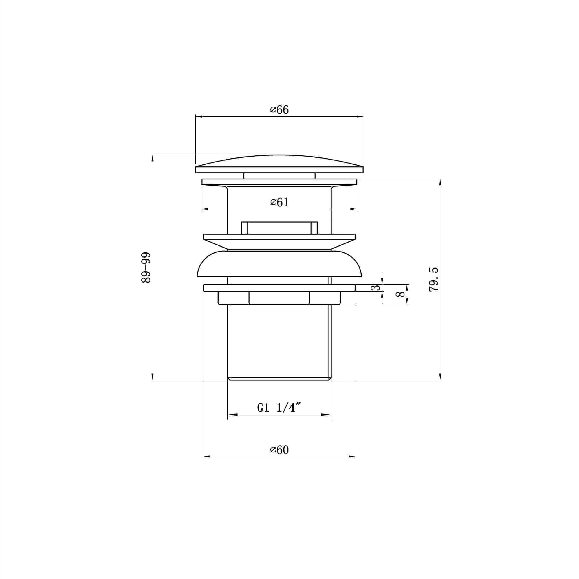 Downton basin mixer tap with white ceramic levers + slotted waste - chrome - Image 5
