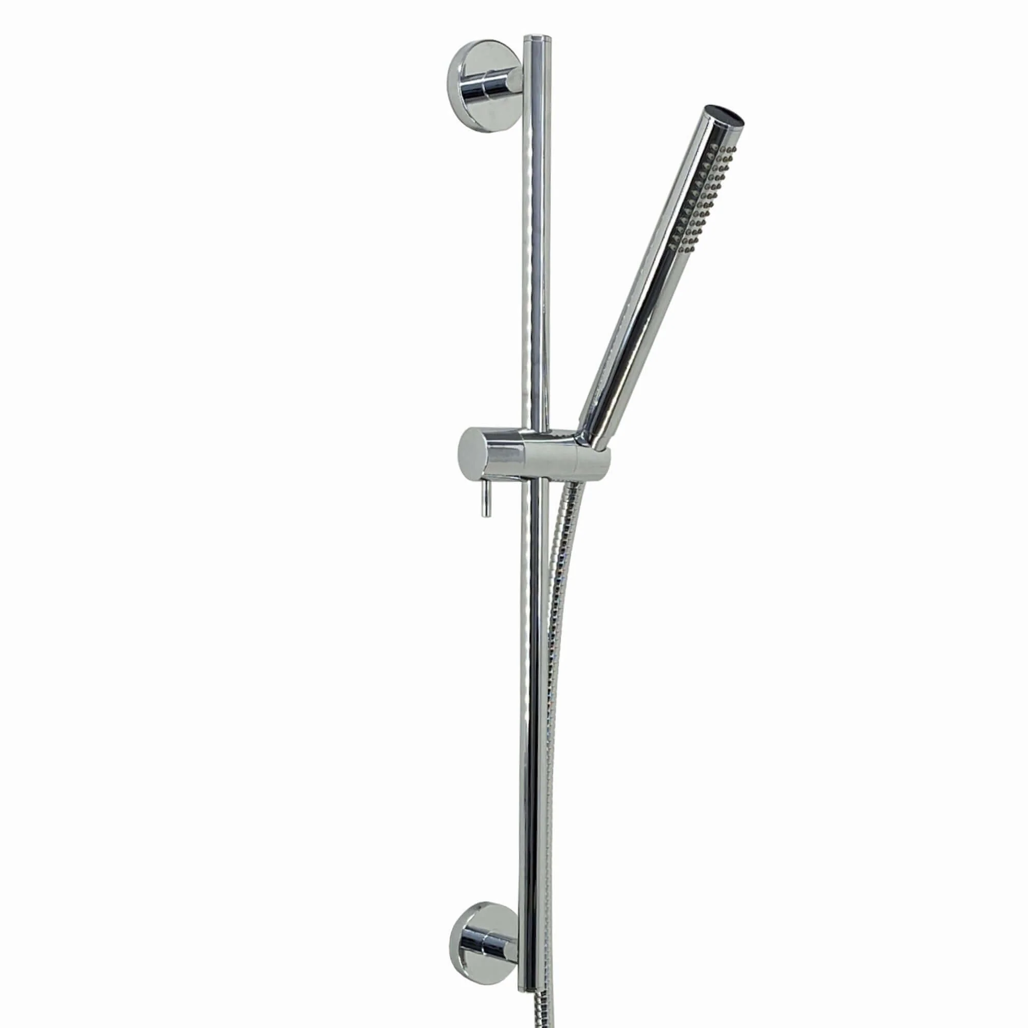 Dune contemporary thermostatic shower mixer bar valve with slider rail kit - chrome - Image 3
