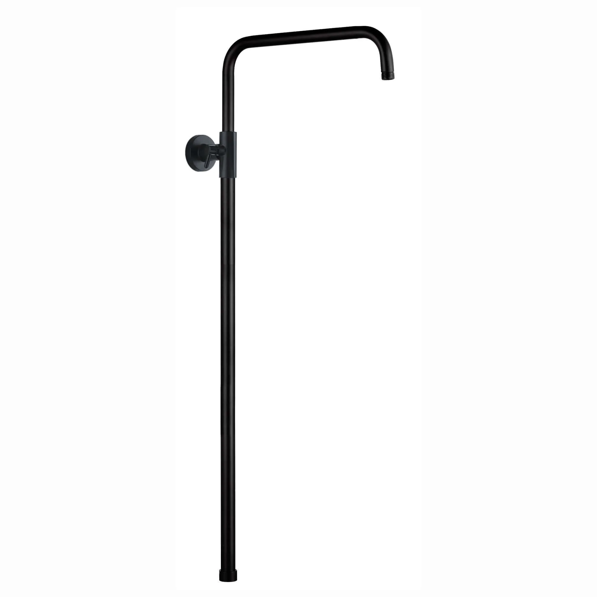 Dune shower adjustable rigid riser rail angled stainless steel - black - Image 2
