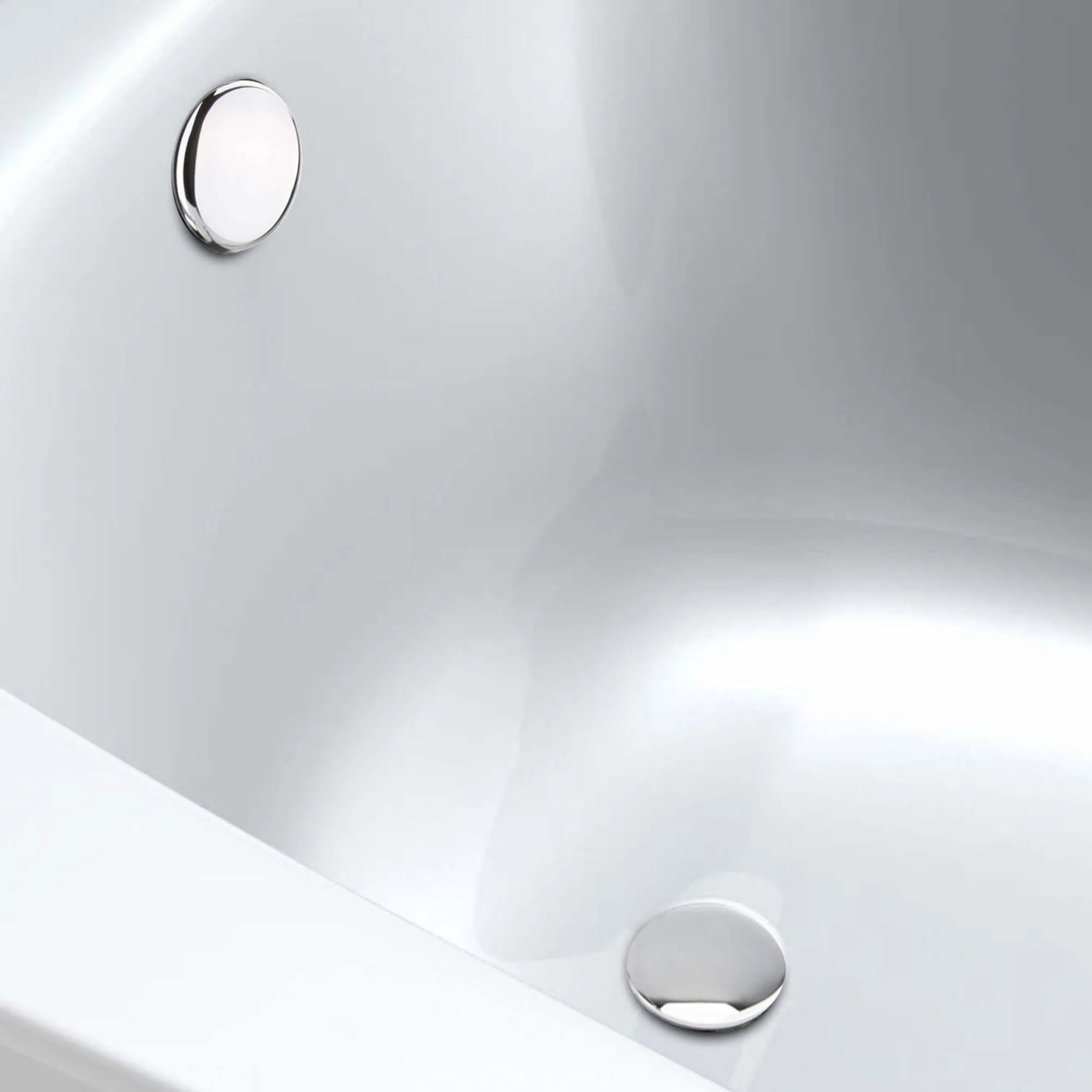 Easy clean cut to size pipe bath sprung waste & overflow (bath thickness 5-15mm) - chrome - Image 5
