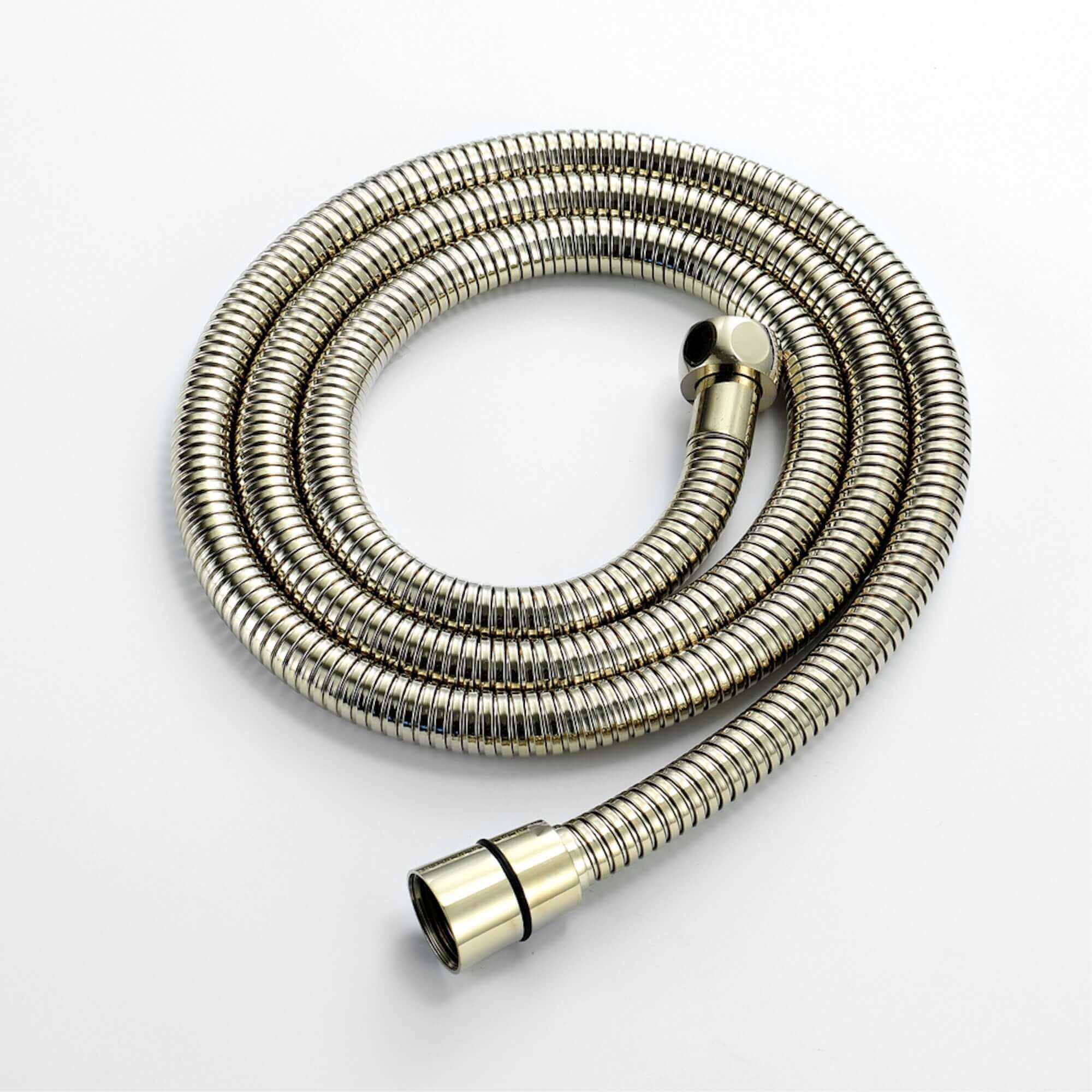 Flex shower hose stainless steel 1.5m large bore - gold