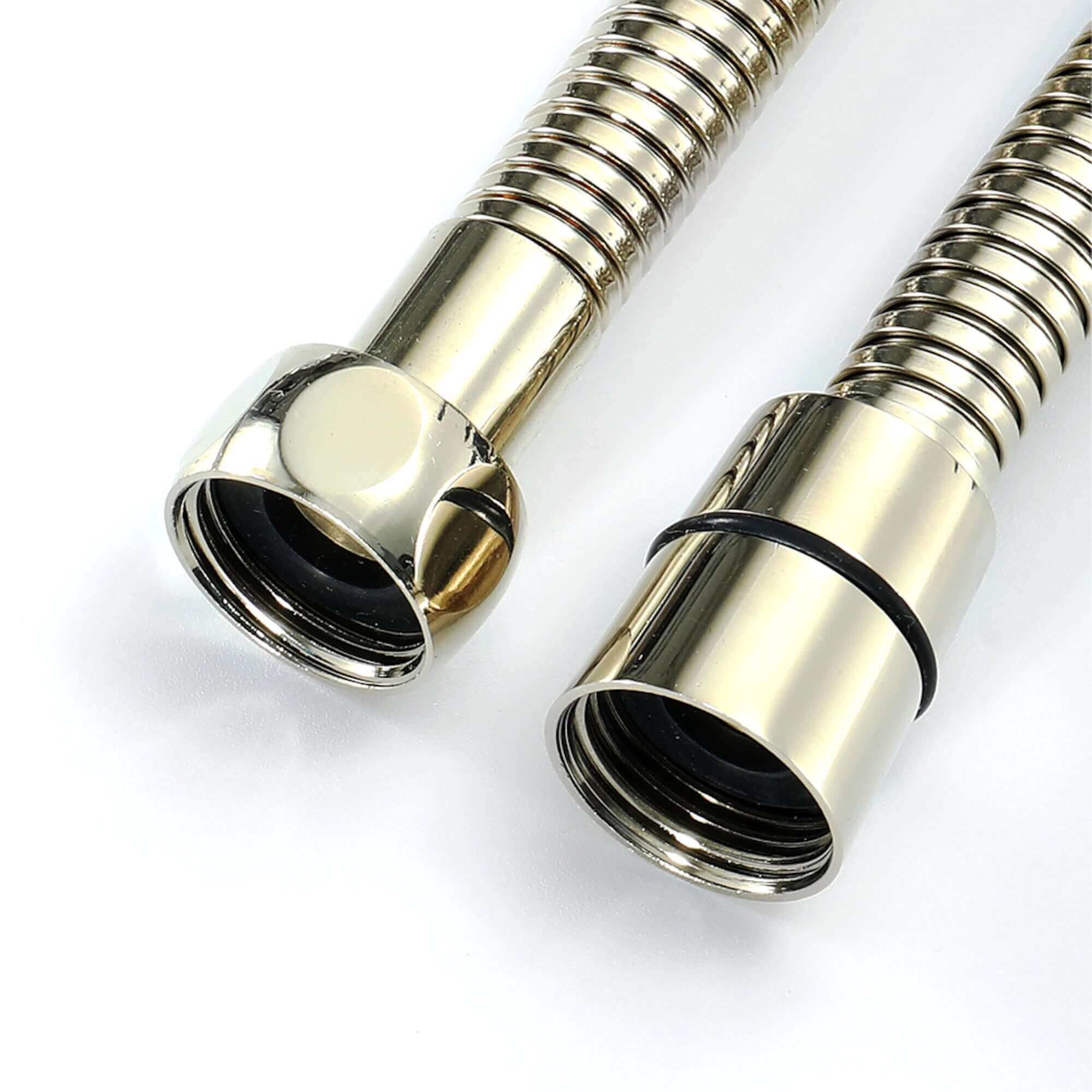 Flex shower hose stainless steel 1.75m large bore - gold - Image 3