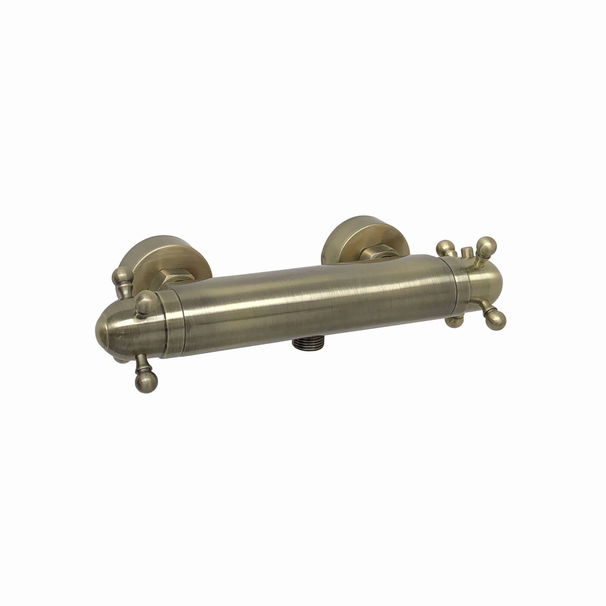 Gallant traditional thermostatic shower bar mixer valve 1/2" outlet - antique brass