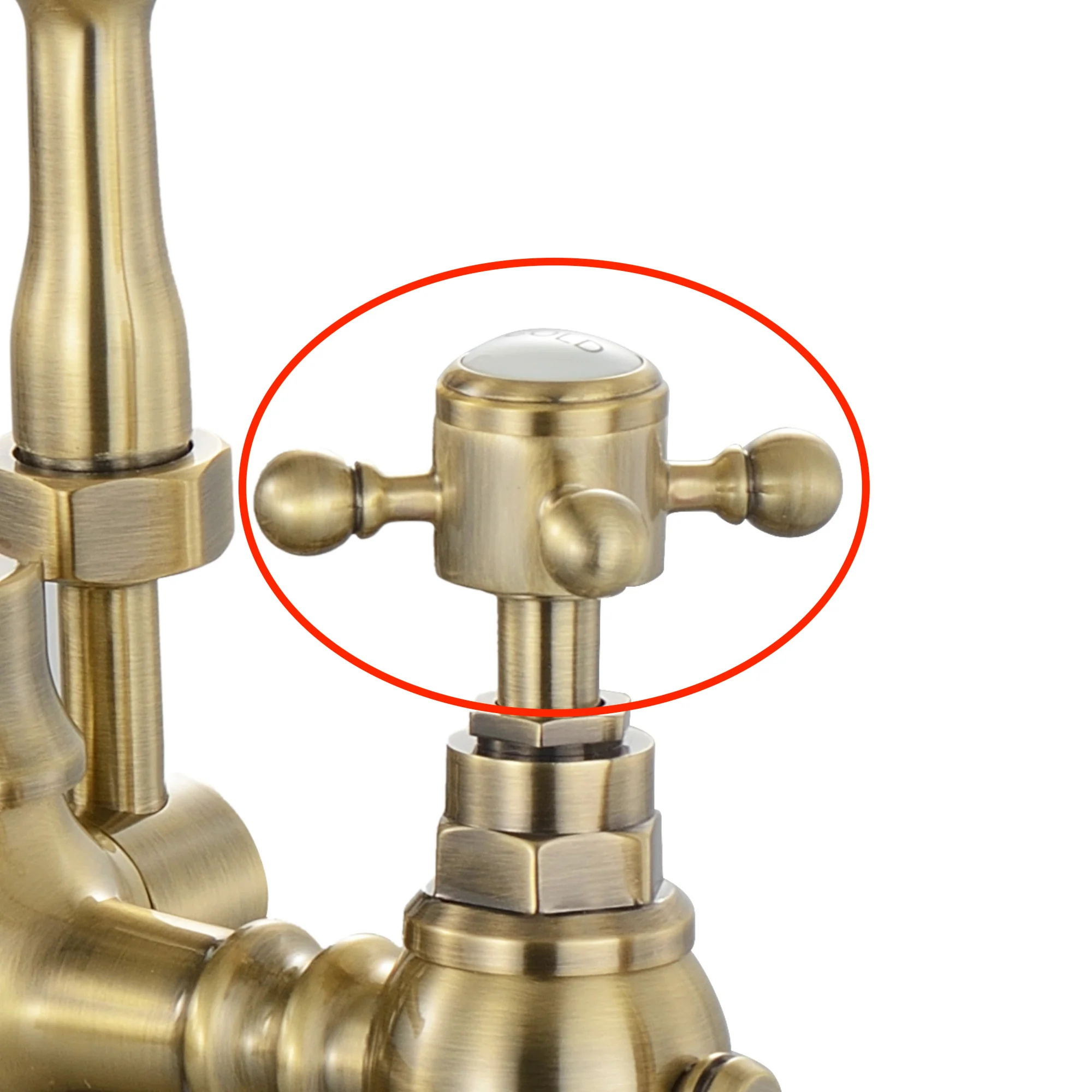 Handle BT3203, BT3206, BT3208, BT3213 Camberley - antique brass - Image 2