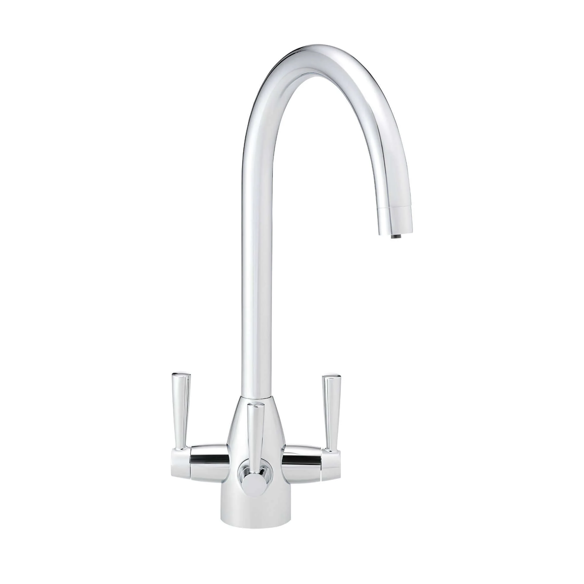 Icon modern filter tap with twin levers - chrome - Image 2