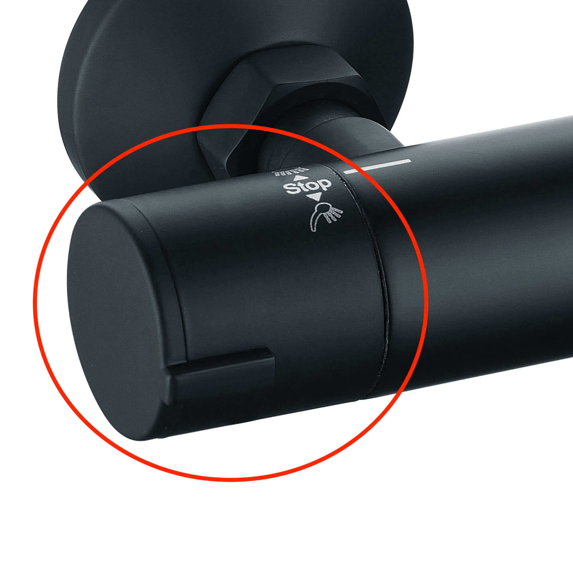 On/off diverter handle for Dune - black - Image 2