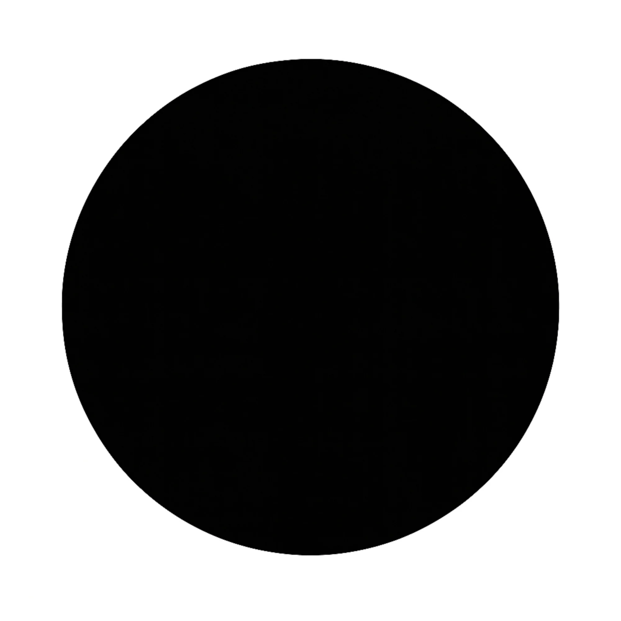 Plain ceramic indicator for Edwardian range - black