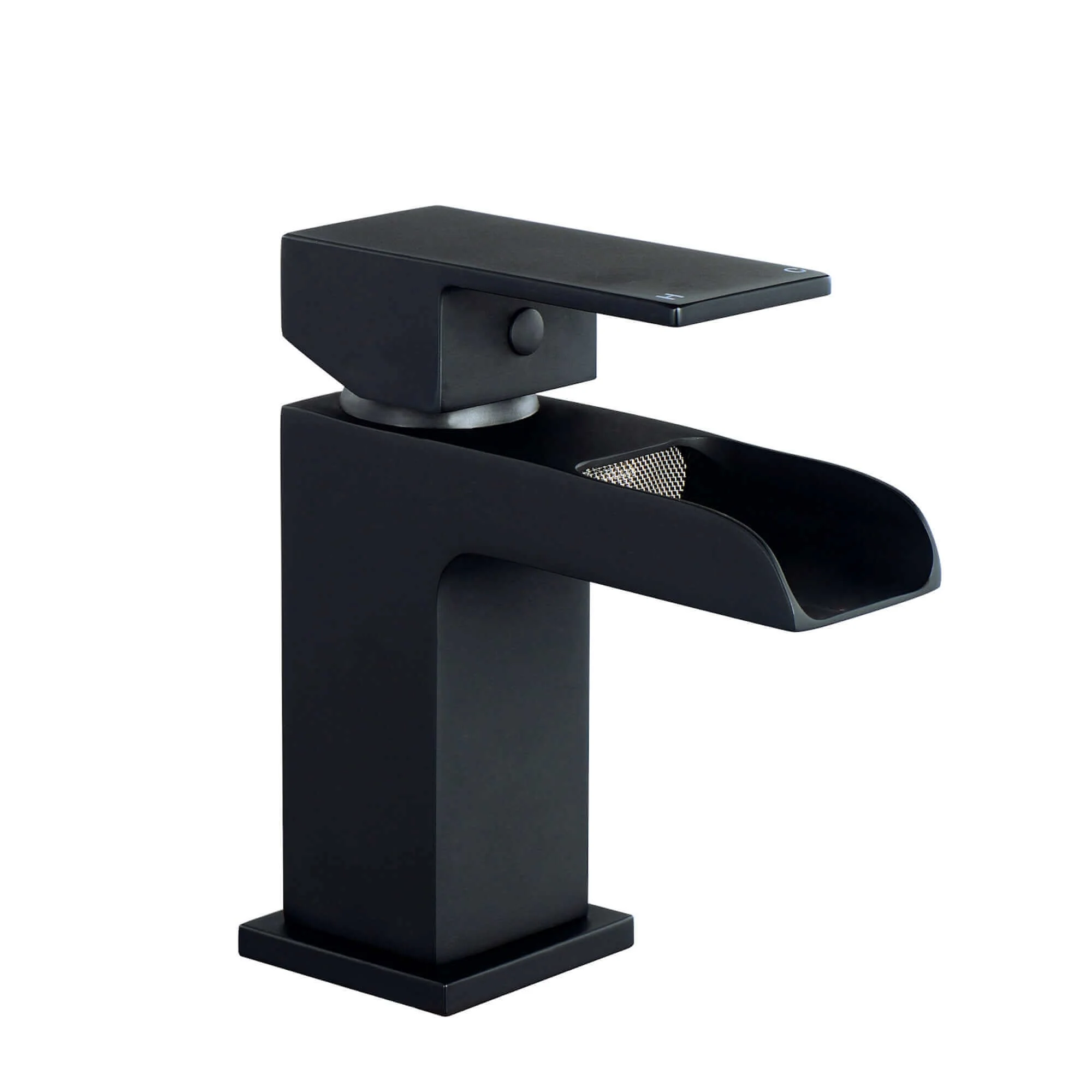 Plaza basin mixer tap + slotted waste - matt black - Image 3