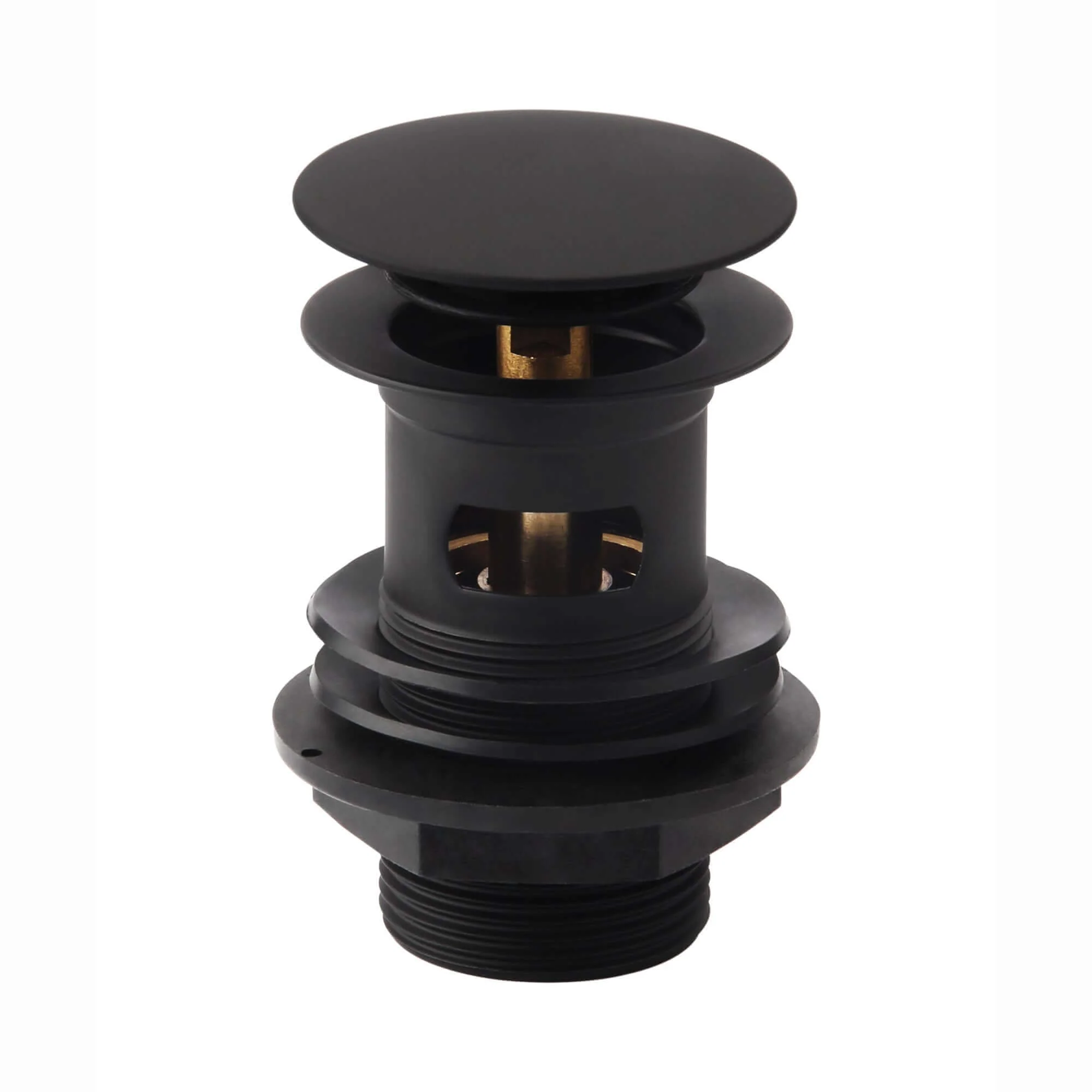 Plaza basin mixer tap + slotted waste - matt black - Image 4