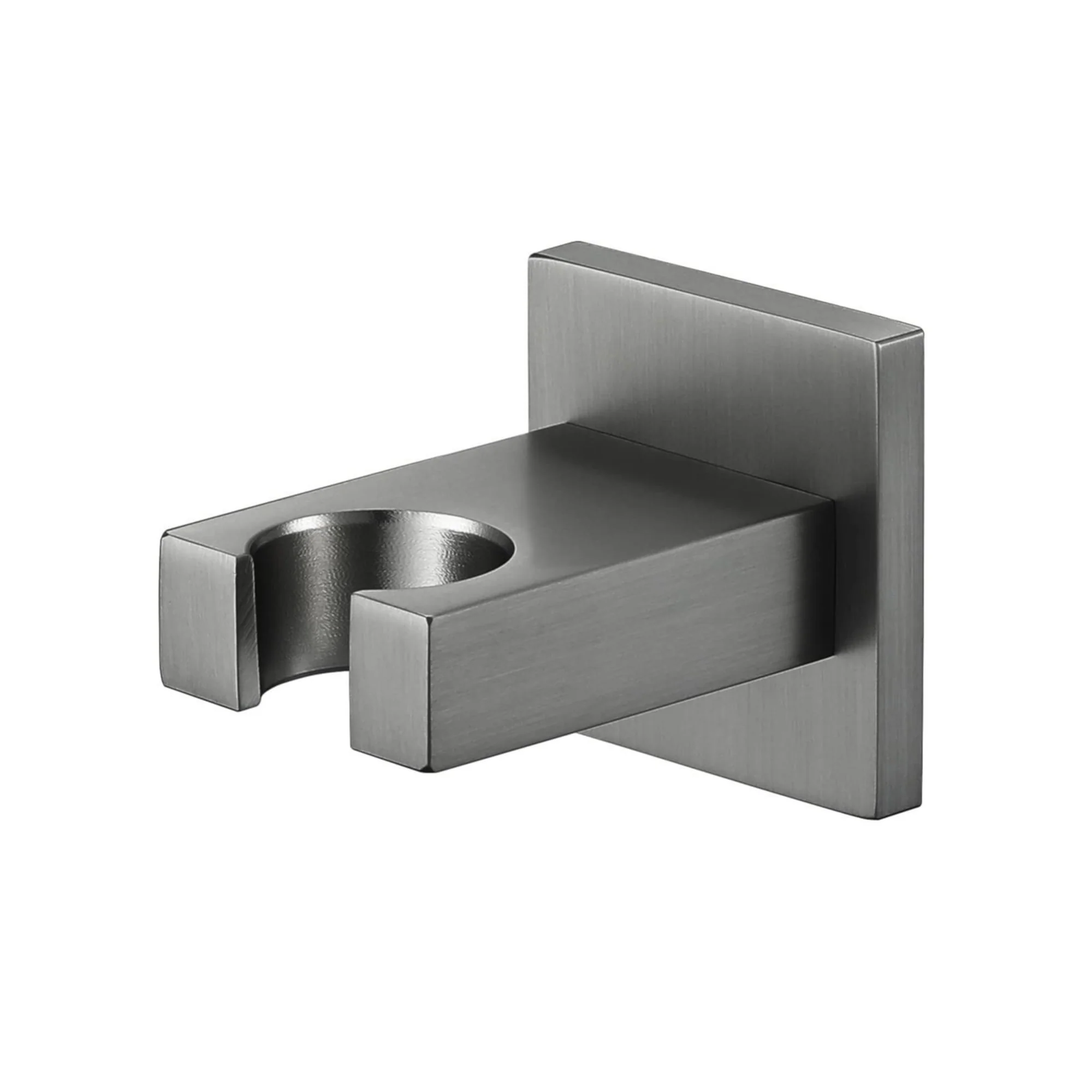 Rectangle wall bracket for shower heads solid brass - gunmetal grey