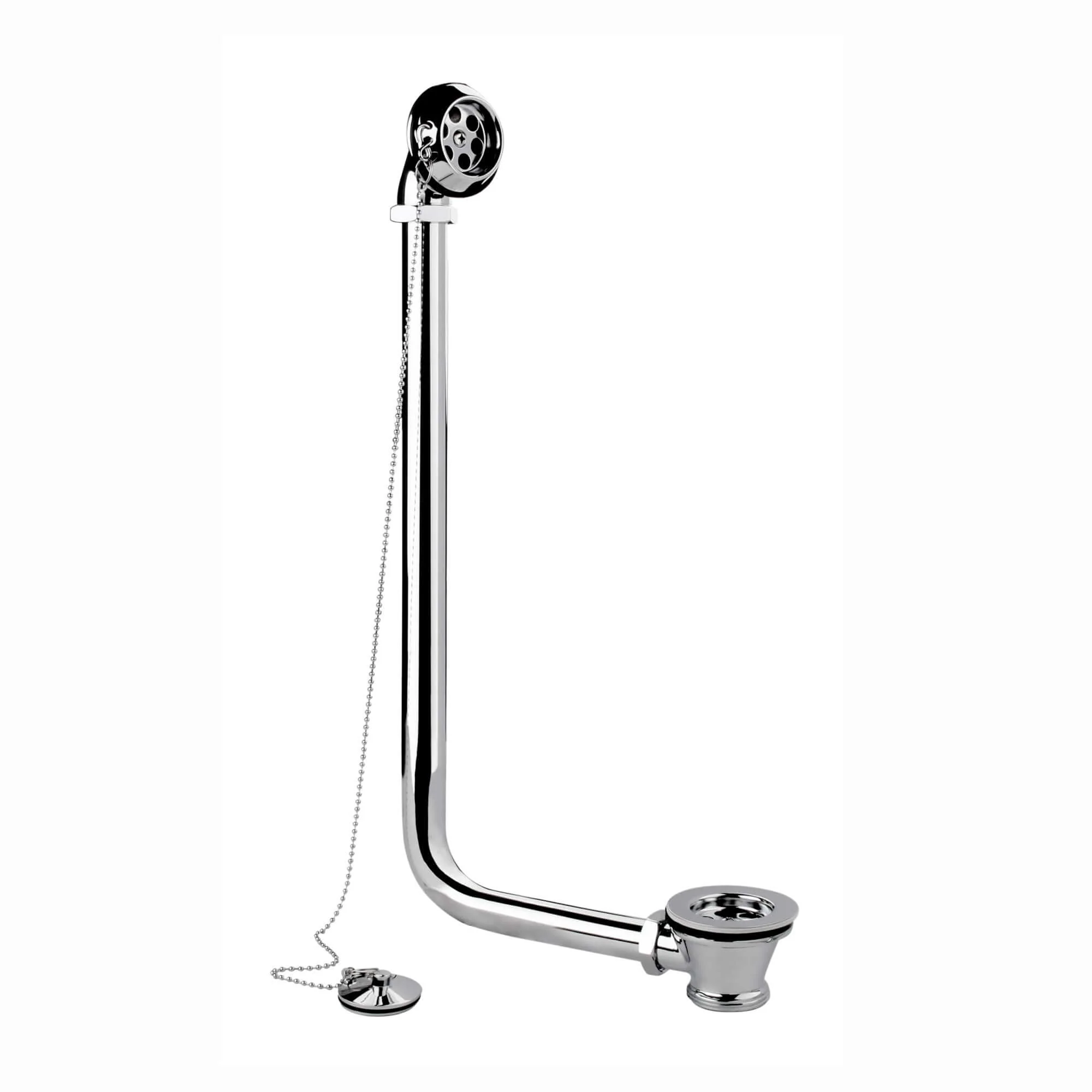 Roll top bath pack incl. exposed bath waste, shrouds and bath trap - chrome - Image 4