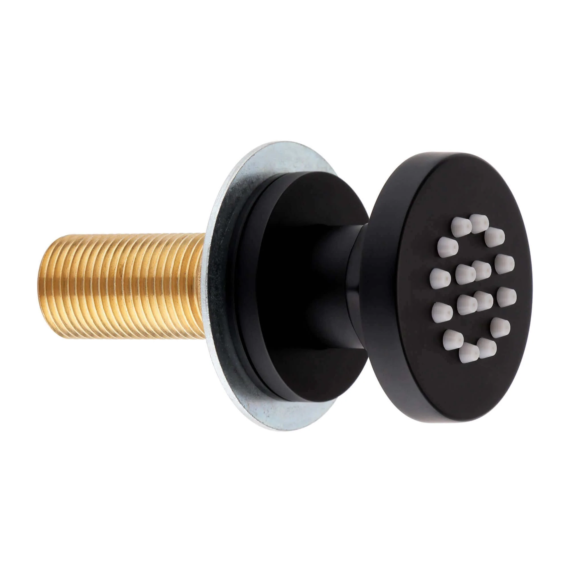 Round shower body jet - matt black - Image 5