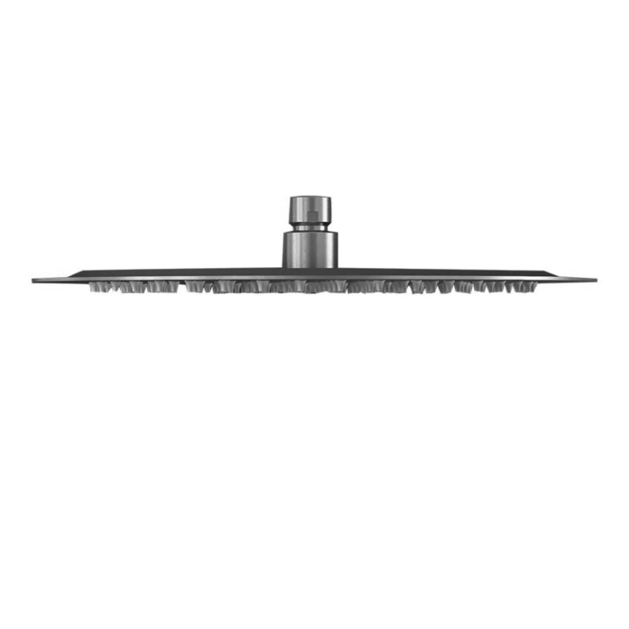 Round ultra slim shower head stainless steel 400mm - gunmetal grey - Image 2