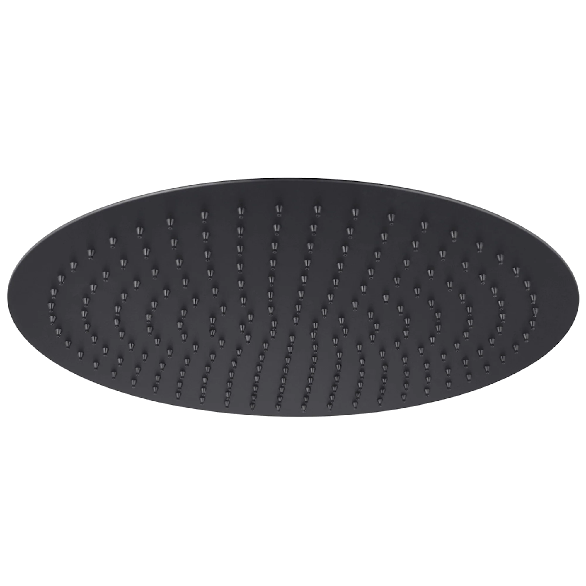 Round ultra slim shower head stainless steel 400mm - matt black - Image 2