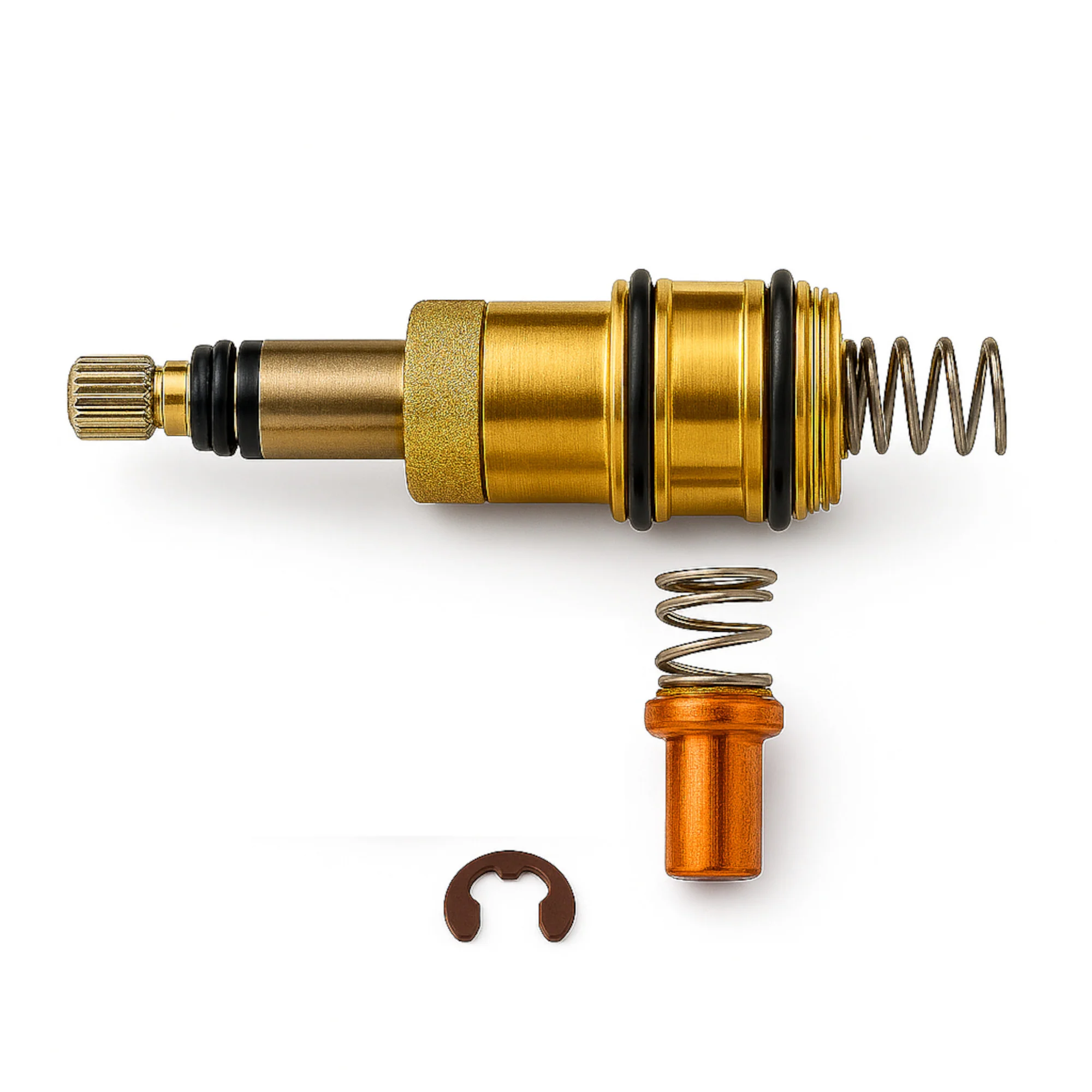Service Kit - Sequential Thermostatic Cartridge and Wax Thermo-Element Antique Brass SAR00 - Winchester - Image 2