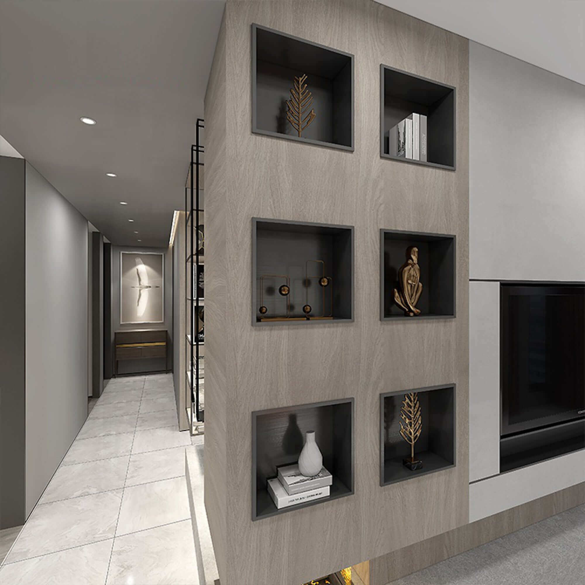 Shower Niche 300 x 300 - Gunmetal Grey - Image 4