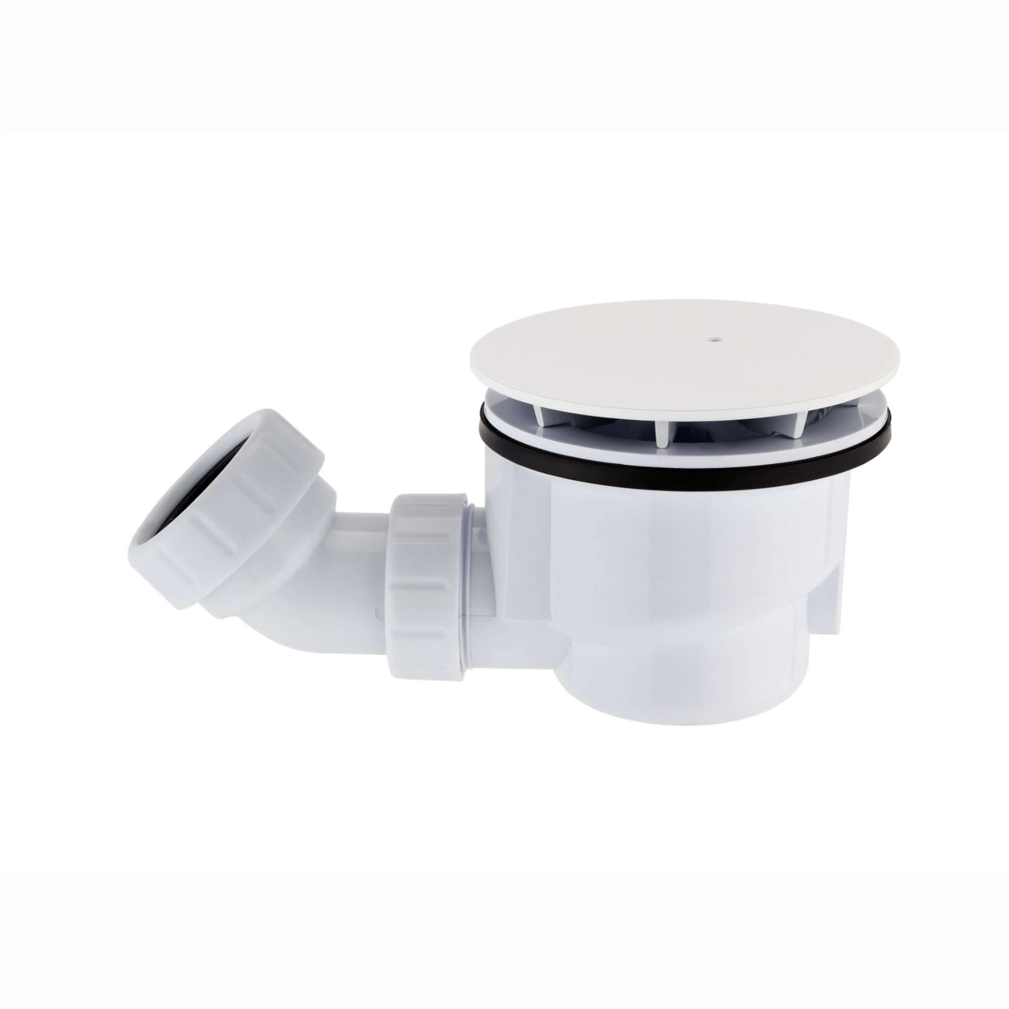 Shower tray high flow waste 90mm - matt white