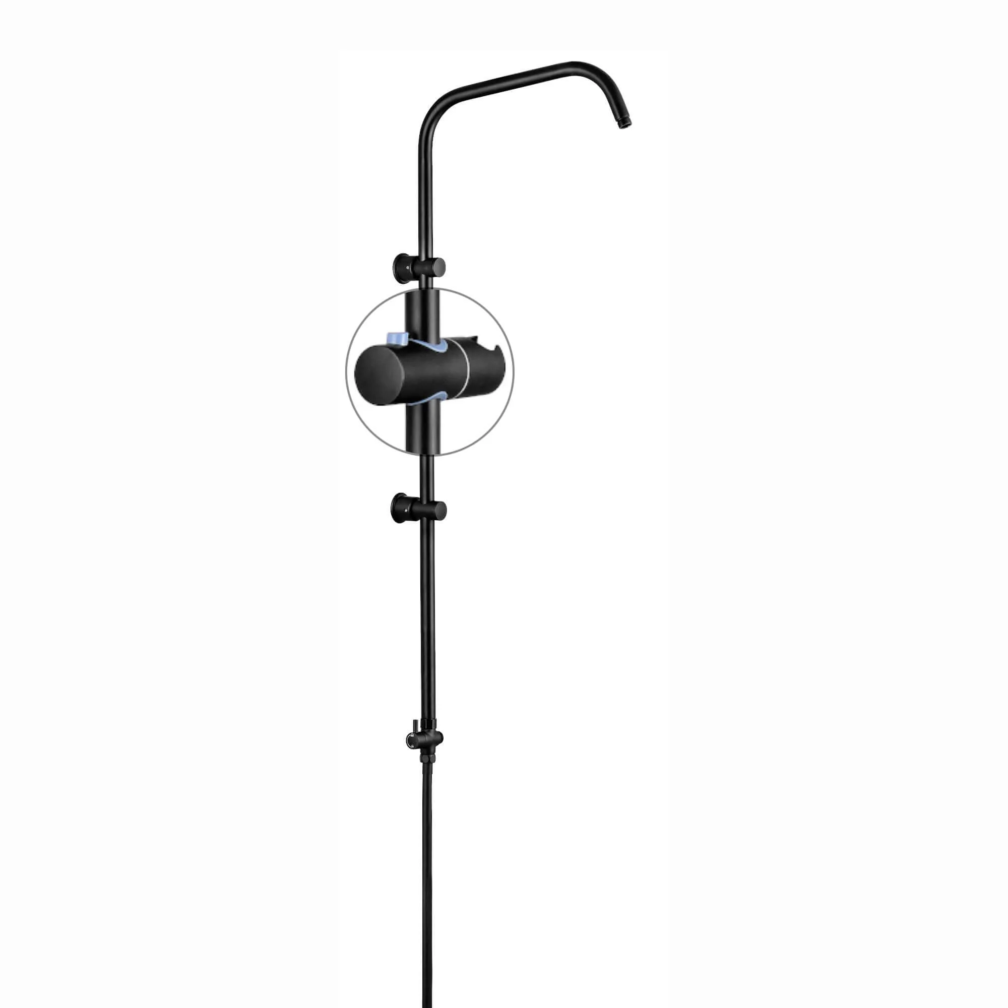 Sliding shower head holder for G17 - black - Image 2