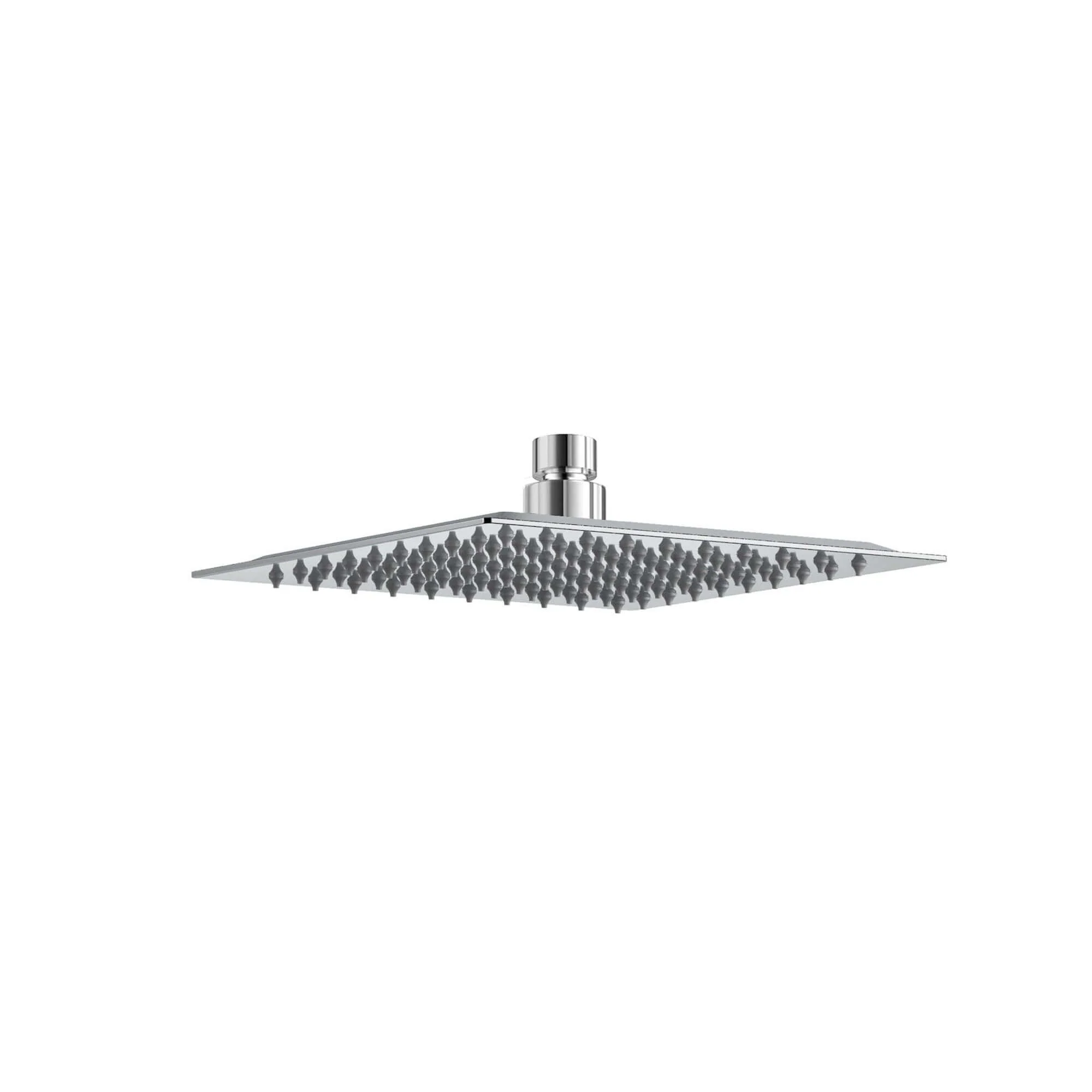 Square ultra slim shower head stainless steel 200mm - chrome
