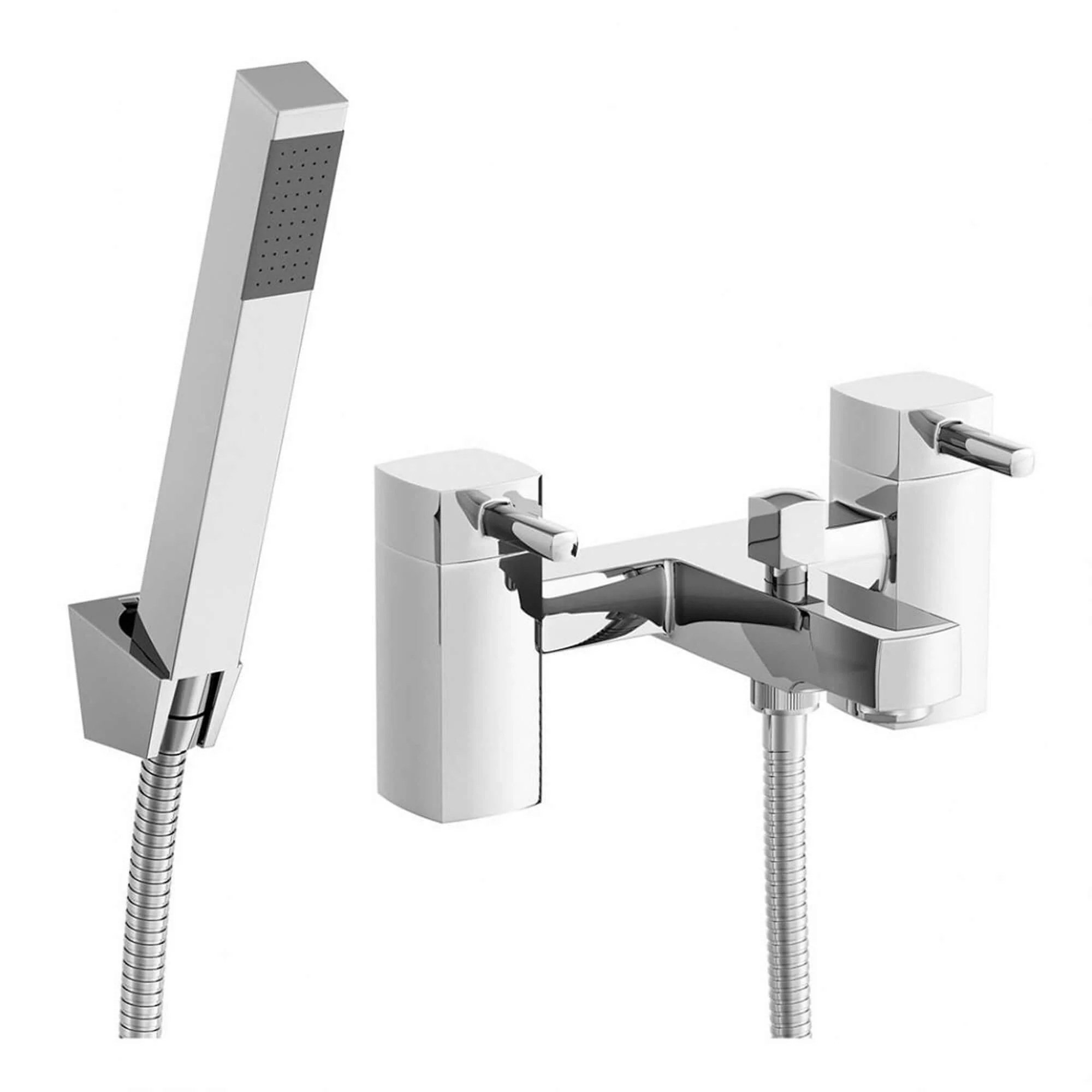 Stella bath shower mixer tap + basin mixer tap pack - chrome - Image 5