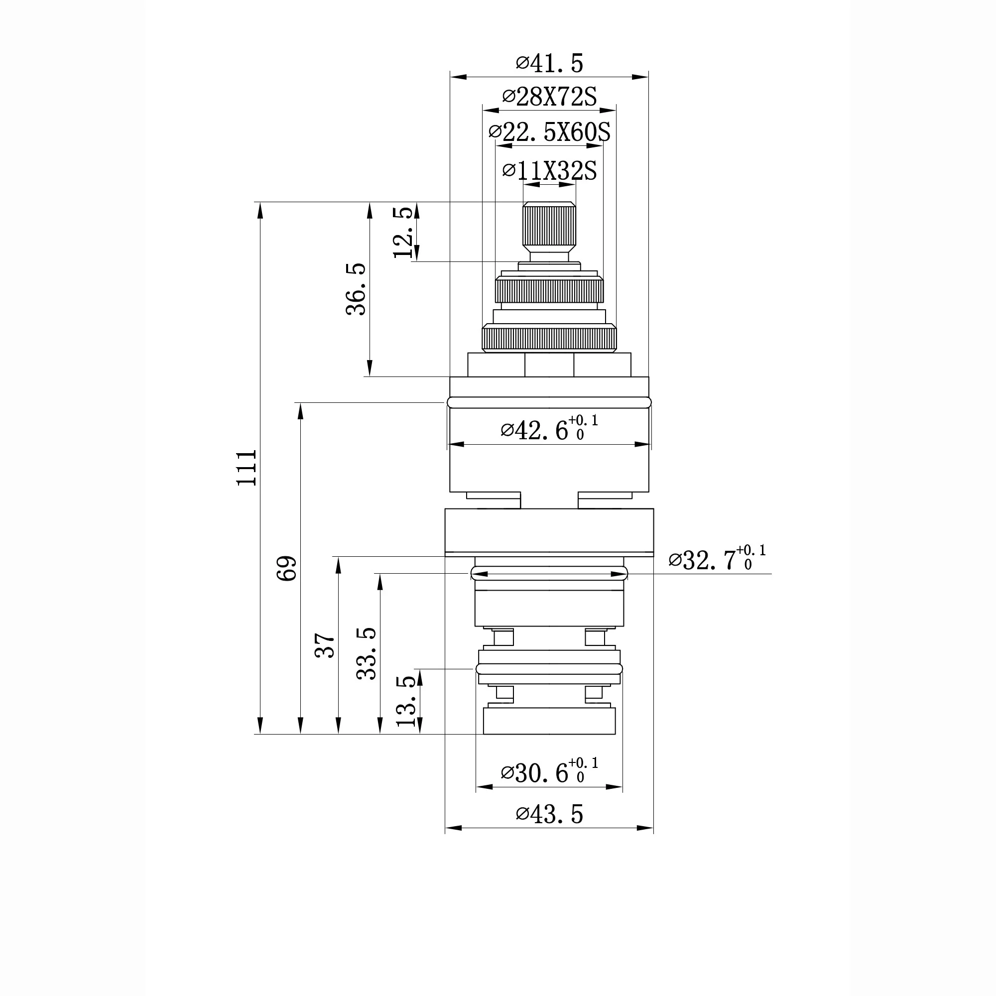Thermostatic cartridge for shower valves - Azure, Dulwich - Image 2