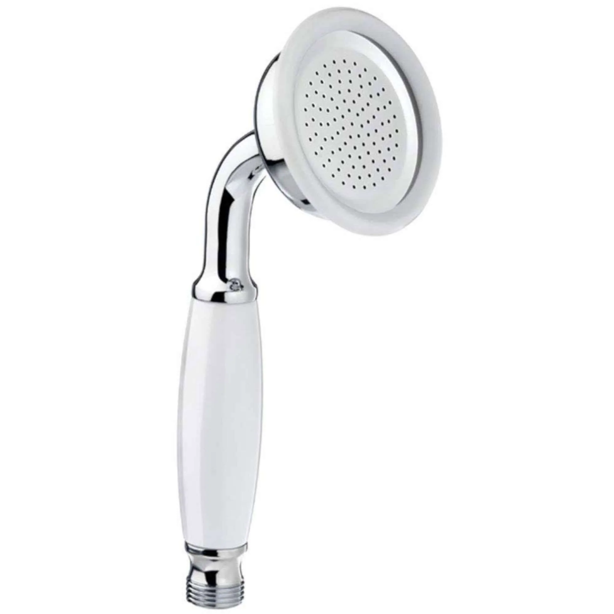 Traditional hand shower ceramic brass - chrome