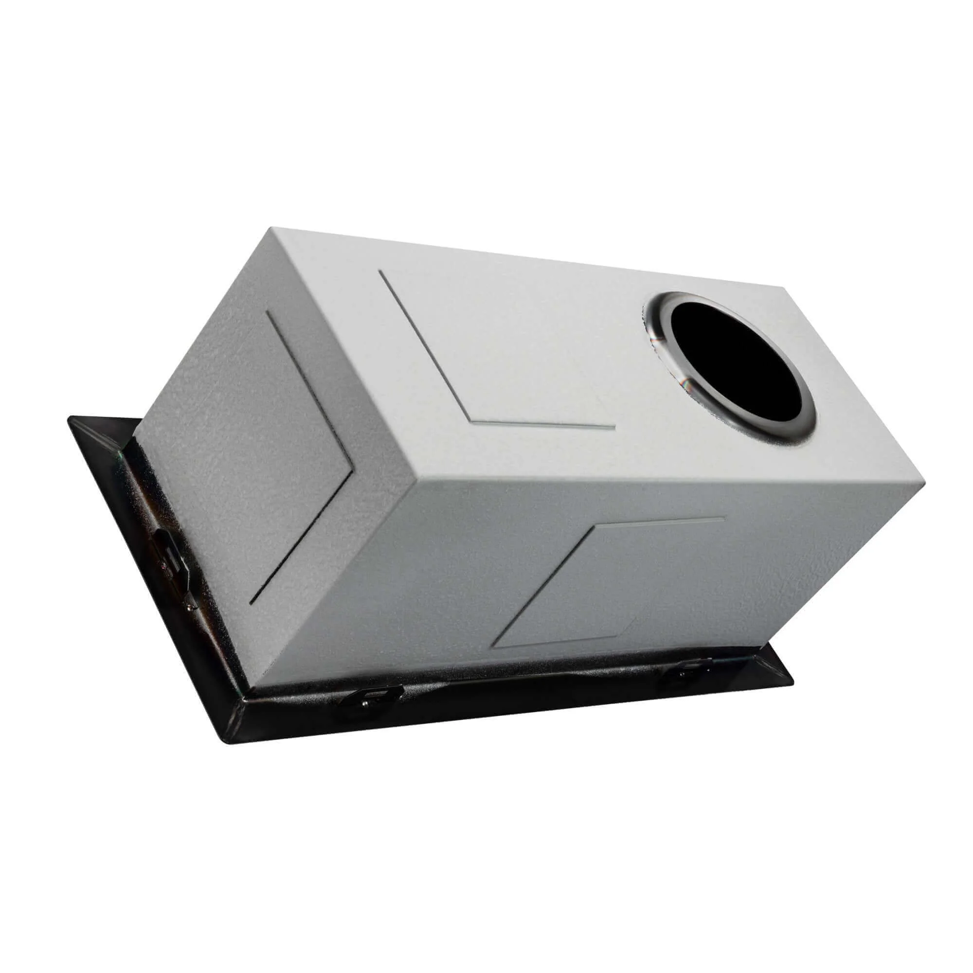 Zero 210mm x 450mm 0.5 bowl undermount or topmount kitchen sink with overflow - gunmetal grey stainless steel - Image 4